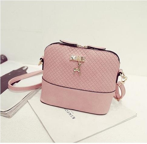 Luxusná dámska mini kabelka - Ružová