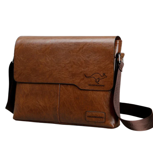Luxusná pánska kožená taška cez rameno 32×26 cm Značková obchodná crossbody kabelka Veľká elegantná bočná taška pre mužov