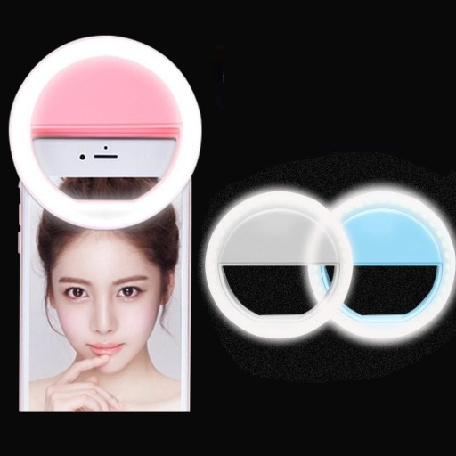 Luz circular para selfie no telefone