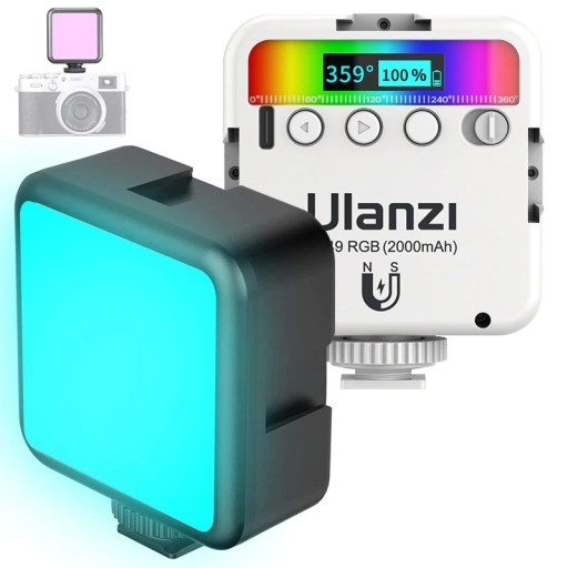 Luz de color RGB en la cámara