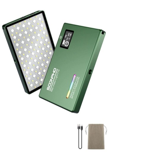 Luz de vídeo LED RGB para câmara