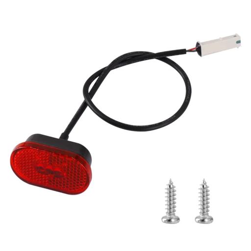 Luz LED trasera para patinete eléctrico Xiaomi M365 Pro 2 1S Pieza de repuesto con cable y dos tornillos Iluminación de freno de seguridad