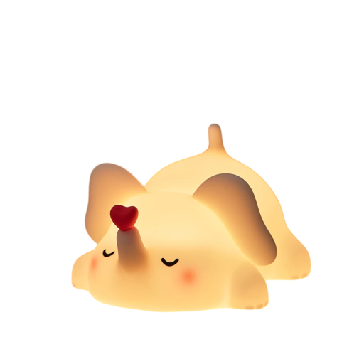 Luz nocturna de silicone em forma de elefante com bateria 1200mAh 3 modos de iluminação Temporizador 30 minutos Lâmpada infantil Controle táctil