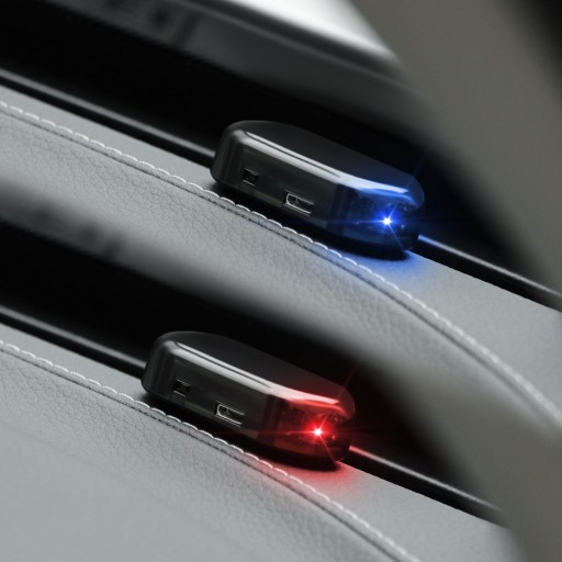 Luzes de aviso para automóvel contra roubo