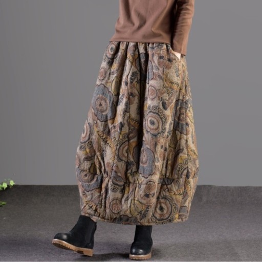 Luźna spódnica retro dla kobiet