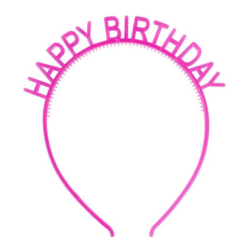 Lysende festpandebånd HAPPY BIRTHDAY 2 stk.