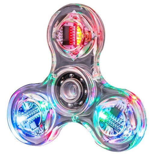 Lysende fidget spinner