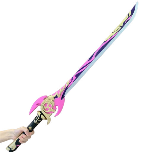 Lyserødt sværd 79 cm