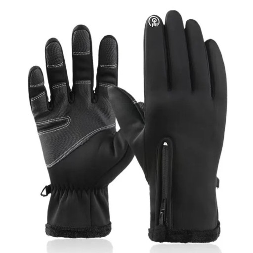 Lyžařské voděodolné unisex rukavice Zimní rukavice s touchscreen funkcí pro muže i ženy Zateplené rukavice na zimu Rukavice na lyže a snowboard