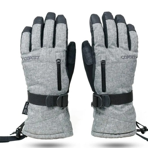 Lyžařské vodotěsné unisex rukavice s funkcí dotyku displeje Teplé zimní rukavice Rukavice na kyže a snowboard pro muže i ženy