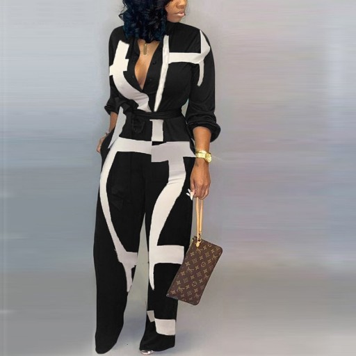 Macacão feminino com atilho na cintura A1992