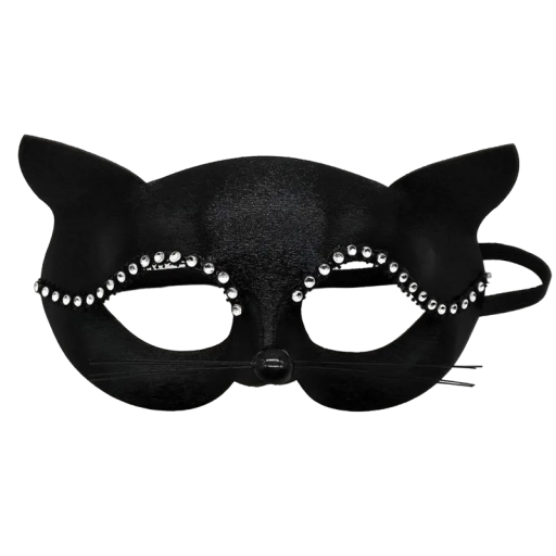 Mačacia maska s kamienkami