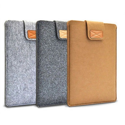 MacBook-etui med velcro 15 tommer, 38,5 x 28,5 x 0,6 cm