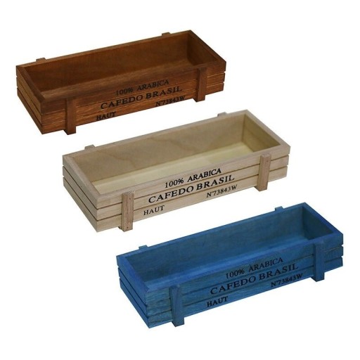 Maceta decorativa de madera 3 uds.
