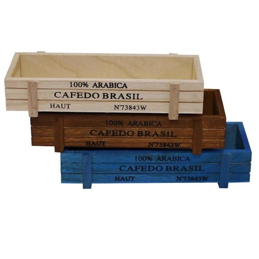 Maceta decorativa de madera