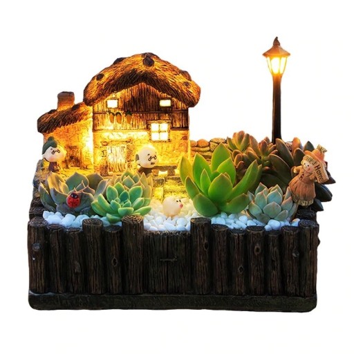 Maceta decorativa luminosa