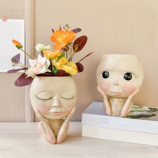 Maceta decorativa niña H1052