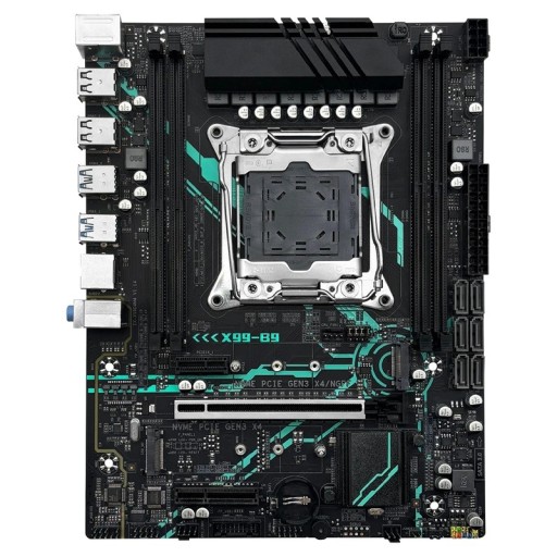 MACHINIST X99 B9 placa-mãe M-ATX LGA2011-3 conjunto com Xeon E5 2650 V4 DDR4 ECC 16GB RAM 2400MHz NVME M.2 SATA para PC de secretária