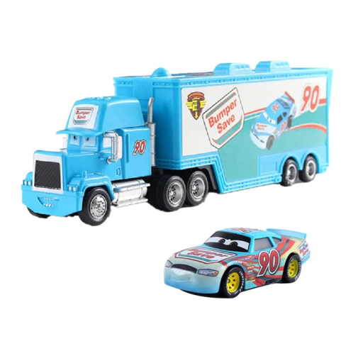 Mack Hauler és Ponchy Wipeout készlet Disney Pixar Verdák 2 3 Játékok Teherautó és Versenyautó Fém Játékautó Filmfigurák Gyerekeknek
