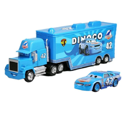 Mack Hauler i Cal Weathers Disney Pixar Cars 2 3 Ciężarówka i samochód wyścigowy Metalowe modele zabawek dla dzieci Kolekcjonerska kolekcja