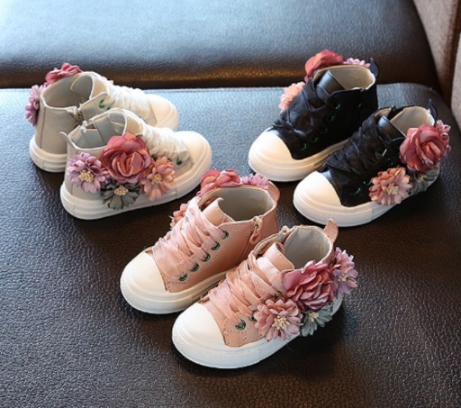 Mädchen-Sneaker mit Blumen