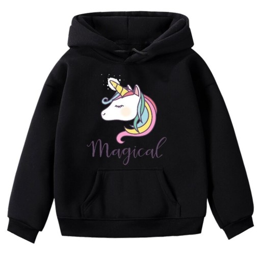 Mädchen-Sweatshirt mit Einhorn