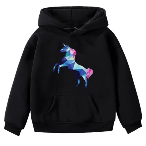 Mädchen-Sweatshirt mit Einhorn