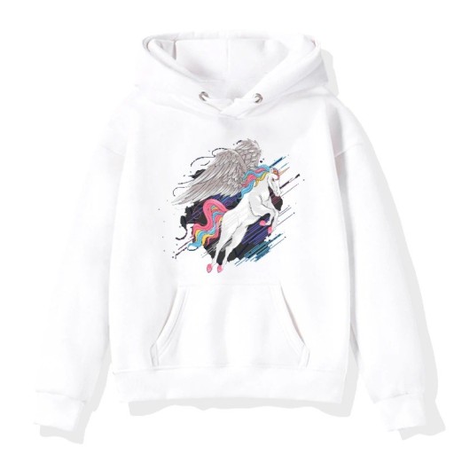 Mädchen-Sweatshirt mit Einhorn