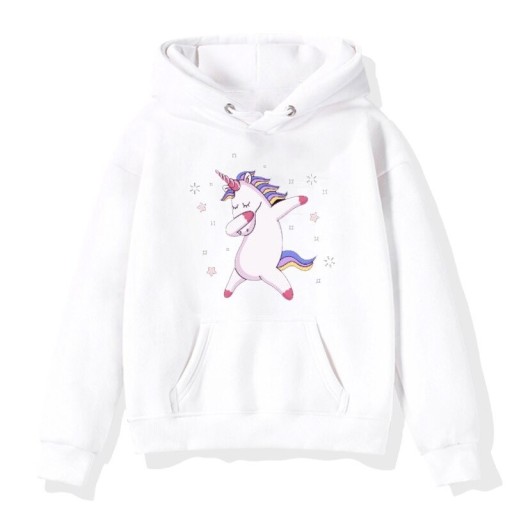 Mädchen-Sweatshirt mit Einhorn