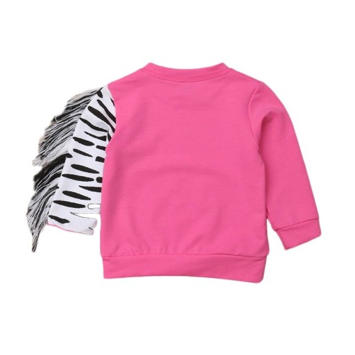 Mädchen-Sweatshirt mit Zebra L664