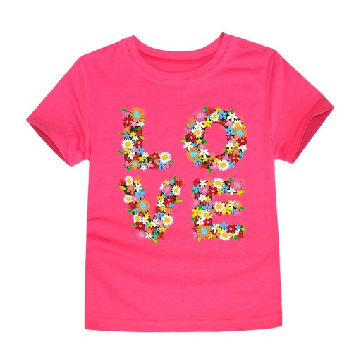 Mädchen-T-Shirt LOVE J3289
