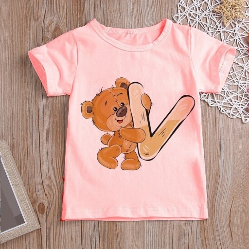 Mädchen-T-Shirt mit dem Buchstaben B1586