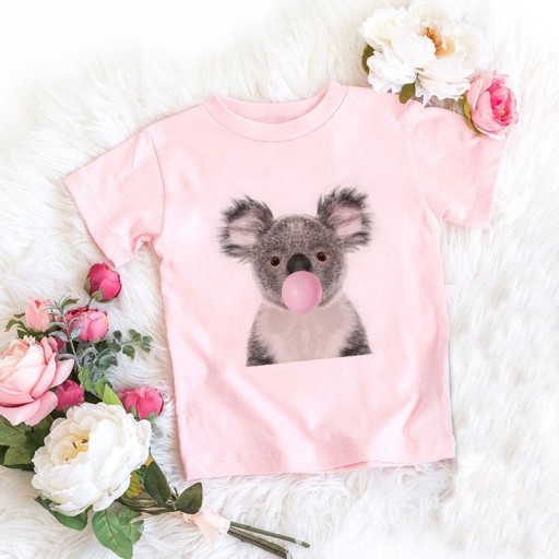 Mädchen-T-Shirt mit einem Tier