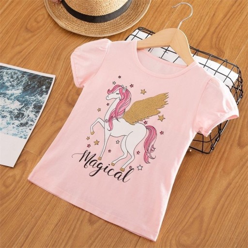 Mädchen-T-Shirt mit Einhorn B1431