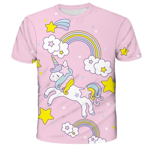 Mädchen-T-Shirt mit Einhorn B1469