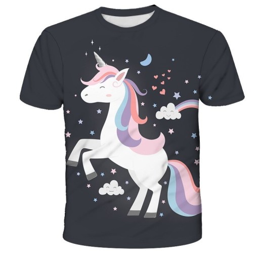 Mädchen-T-Shirt mit Einhorn B1469