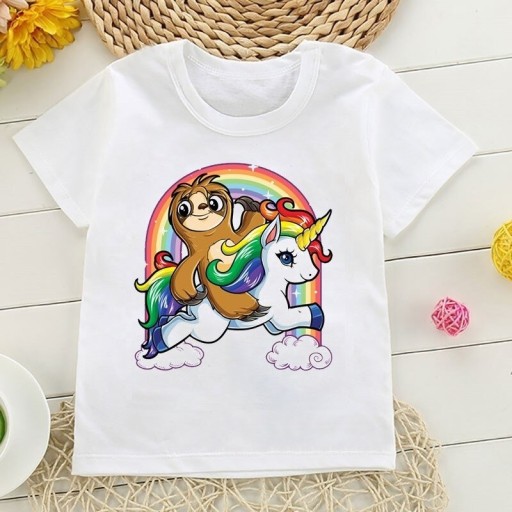 Mädchen-T-Shirt mit Einhorn B1499