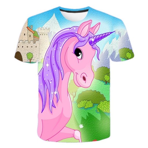 Mädchen-T-Shirt mit Einhorn B1521