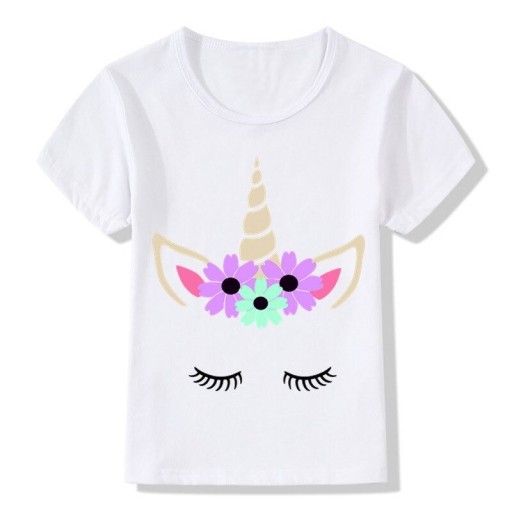 Mädchen-T-Shirt mit Einhorn B1545