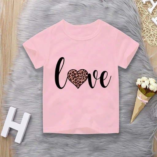 Mädchen-T-Shirt mit Herz B1583