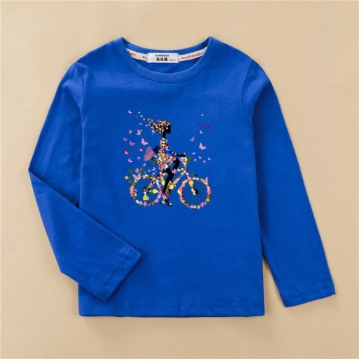 Mädchen-T-Shirt mit langen Ärmeln T2507