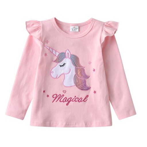 Mädchen-T-Shirt mit langen Ärmeln T2525