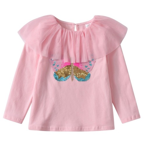 Mädchen-T-Shirt mit langen Ärmeln T2525