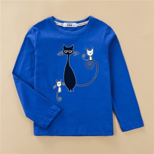 Mädchen-T-Shirt mit langen Ärmeln T2554