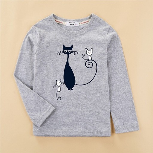 Mädchen-T-Shirt mit langen Ärmeln T2554