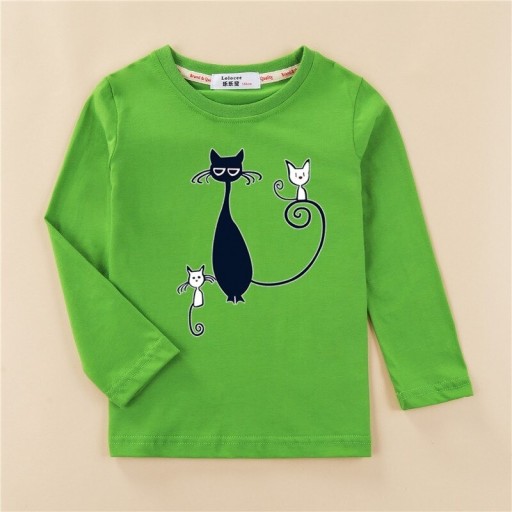 Mädchen-T-Shirt mit langen Ärmeln T2554