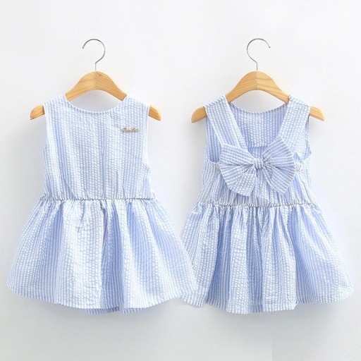 Mädchenkleid blau N454