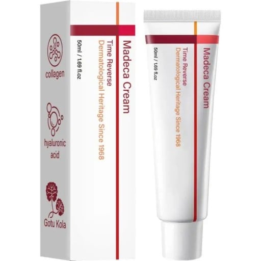 Madeca Cream koreansk fugtgivende anti-aging creme med centella asiatica 50 ml oplysende dagpleje hvid