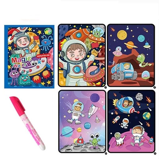 Magiczne kolorowanki z piórem wodnym