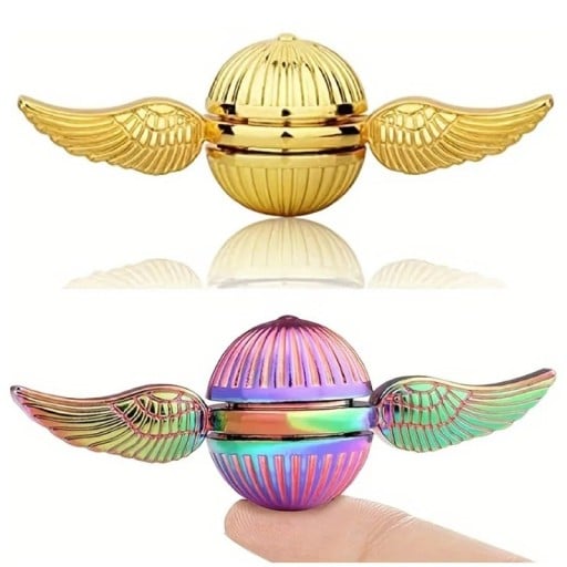 Magiczny fidget spinner z skrzydłami 8 x 3 cm antystresowa rotacyjna pomoc dla uwolnienia stresu i wsparcia koncentracji